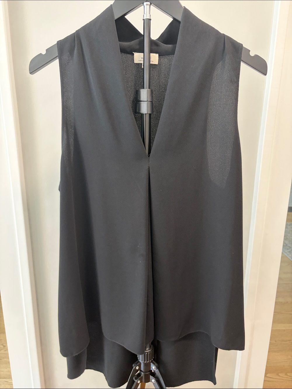 Wilfred Black Sleeveless V-Neck Layered Camisole